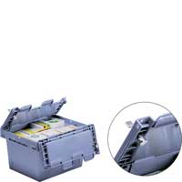 BITO Mehrwegbehälter mit Schließsystem Grundmaß L x M 410 x 300 