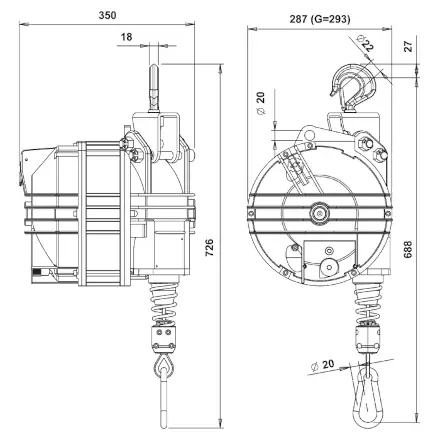 Maßskizze zum Balancer von Ralf Brinkmann 9422-9426