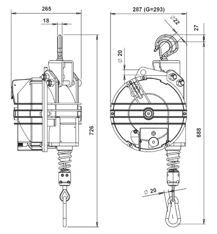 Maßskizze zum Balancer von Ralf Brinkmann 9441-9444