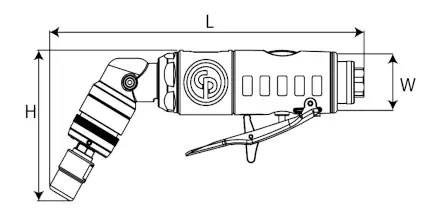 Chicago Pneumatic Druckluft-Stabschleifer CP74