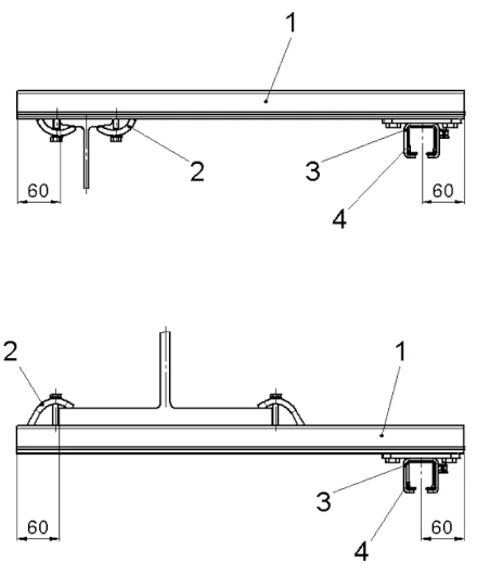 Conductix Wampfler Spannpratze Montagebeispiele