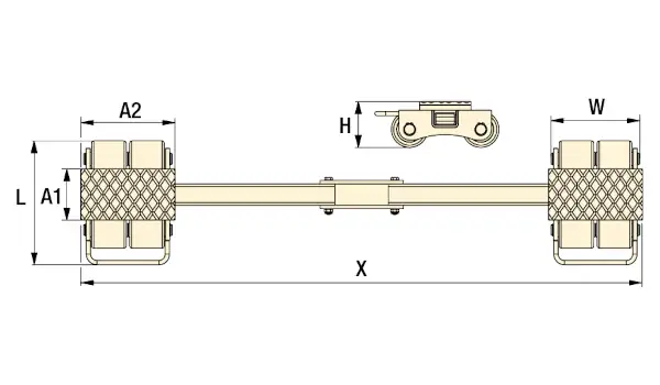 Enerpac Doppelmitlaufwagen