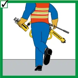 Warnhinweise beim Arbeiten mit Hydraulikschläuchen Warnhinweise beim Arbeiten mit Hydraulikschläuchen