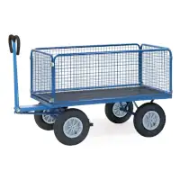 fetra Handpritschenwagen mit Wandhöhe 600 mm 