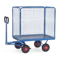 fetra Handpritschenwagen mit Wandhöhe 1000 mm