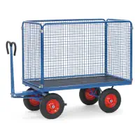 fetra Handpritschenwagen mit Wandhöhe 1000 mm 