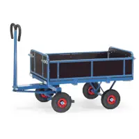 fetra Handpritschenwagen mit Bordwänden 6453L  Tragkraft 750 kg  Artikel-Nr.: FET-6453L