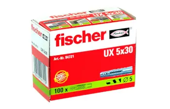 Fischer Universaldübel UX Verpackung Fischer Universaldübel UX Verpackung