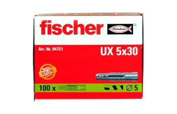 Fischer Universaldübel UX Verpackung Fischer Universaldübel UX Verpackung