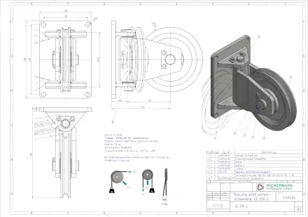 1-409-04 Seilrolle 250 Buchse