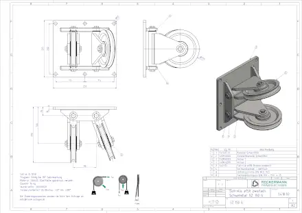 1-410-02 Seilrolle 150 Buchse
