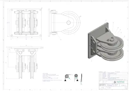 1-410-05-K Seilrolle 300 Kugellager