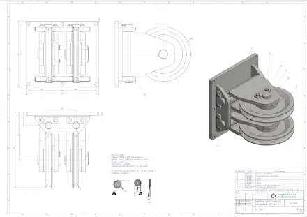 1-410-05 Seilrolle 300 Buchse