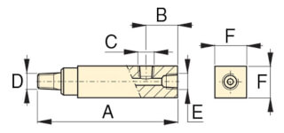 Abmessungen des GA4 Manometer-Anschlussadapter