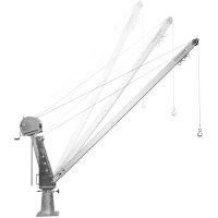 Gebuwin Davit Drehkran SD 900 galv. verzint inkl. TL1500 Tragkraft 900 / 800 / 600 kg  Artikel-Nr.: GEB-77002002