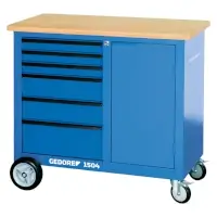 GEDORE Rollwerkbank 1504 mit 6 Schubladen Anzahl Schubladen 6   Artikel-Nr.: GED1814958