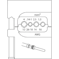 GEDORE Crimpzange Modular 8140 18 Einsatz f. Steckverbindungen 1.5-4 mm Griffhüllen -   Artikel-Nr.: GED1830732