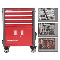 GedoreRed Werkstattwagen WINGMAN R20200004 inkl. Werkzeug Anzahl Schubladen 4   Artikel-Nr.: GEDRED3301689