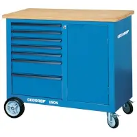 GEDORE Rollwerkbank 1504 mit 7 Schubladen Anzahl Schubladen 7   Artikel-Nr.: GED6622830