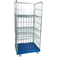 HMH rolltainer ROLLREGAL 3-seitig, Rollplatte aus Kunststoff Tragkraft 500 kg  Artikel-Nr.: HMHKRR3A50101600C104