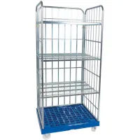 HMH rolltainer ROLLREGAL 3-seitig, Rollplatte aus Kunststoff Tragkraft 500 kg  Artikel-Nr.: HMHKRR3A50101600C204