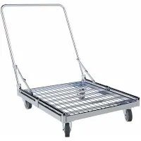 HMH Rollplatte mit Schiebebügel Rollen Dm.100 TPE mit Stahlboden Tragkraft 300 kg  Artikel-Nr.: HMHMB1AC815CB00125