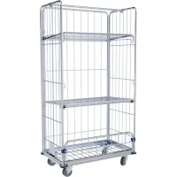 HMH Wäschecontainer 1590 4-seitig Stahlboden Tragkraft 400 kg  Artikel-Nr.: HMHWS49405601740B2Z000