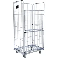 HMH Wäschecontainer 1600 3-seitig Stahlboden Tragkraft 400 kg  Artikel-Nr.: HMHWWS38506301750B2Z000