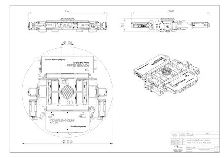 Massblatt des Power-Skate XL 12-24