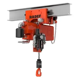 Hadef Druckluftkettenzug APH ohne Kettenbehälter mit Steuertaster