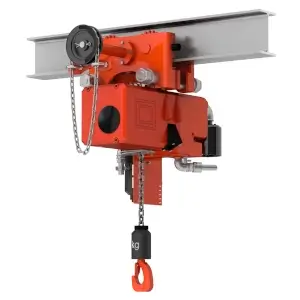 Hadef Druckluftkettenzug APH ohne Kettenbehälter mit Steuertaster von hinten