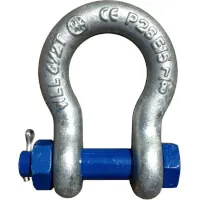 Kleinsorge Schäkel geschweift mit Sicherung