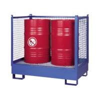 LaCont Wasserschutzpaletten WSP-2SKS/Gitt - lackiert Kapazität 2 (200-l-Fässer)   Artikel-Nr.: P21-2501-A