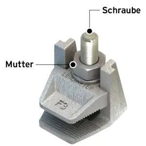 Lindapter Flanschklemme Typ F3 in Anwendung