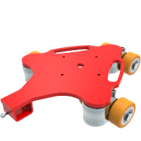 HTS ROTO Fahrwerk ECO-Skate R F14 ohne Gummibelag Traglast 1400 kg  Artikel-Nr.: 10.014.04.40