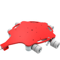 HTS ROTO Fahrwerk ECO-Skate RF N80 ohne Gummibelag Traglast 8000 kg  Artikel-Nr.: 10.080.09.40