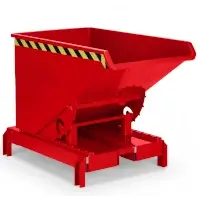 RR - Industrietechnik Abrollkipper Typ RAM-DST 30, RAL 3000 Feuerrot Inhalt 300 dm³  Artikel-Nr.: RMS-120100032