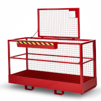 RR - Industrietechnik Arbeitskorb Typ RAK-big RAL 3000 Feuerrot Traglast 300 kg  Artikel-Nr.: RMS-120000022