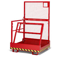 Arbeitskorb RAK-compact RAL 3000 Feuerrot Traglast 300 kg  Artikel-Nr.: RMS-100800182