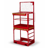 Arbeitskorb Typ RAK-high RAL 3000 Feuerrot Traglast 300 kg  Artikel-Nr.: RMS-120000033