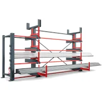 RR - Industrietechnik Roll-Aus-Regal einseitig ( RRA / RRS )