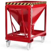 RR - Industrietechnik Silobehälter RSL F 375, RAL 3000 Feuerrot Inhalt 375 dm³  Artikel-Nr.: RMS-120200006