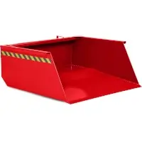 RR - Industrietechnik Staplerschaufel RS 50, RAL 3000 feuerrot Inhalt 500 dm³  Artikel-Nr.: RMS-100600167