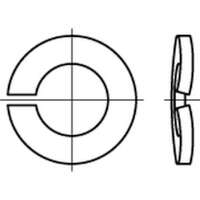  Stahl mechanisch verzinkt Federring A DIN 128 M2.5 VPE1000 Durchmesser 2.5 mm  Artikel-Nr.: REY-001280110025000