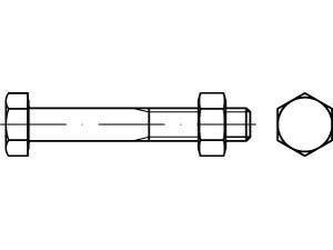  4.6 feuerverzinkt Sechskantschrauben DIN 601 Durchmesser M 10 