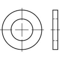  Stahl galv. verzinkt Scheiben für Bolzen DIN 1441 M5.5 x DIN 1441 Durchmesser 5.5 mm  Artikel-Nr.: REY-014410100055000