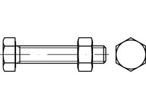  5.6 feuerverzinkt Sechskantschrauben ISO 4017 Durchmesser M 12 