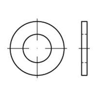  Stahl naturfarbene Scheibe ISO 7089 M1.6 VPE100 Durchmesser 1.6 mm  Artikel-Nr.: REY-070890000016000