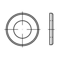  Stahl galv. verzinkt Scheiben ISO 7090 M3 VPE1000 Durchmesser 3 mm  Artikel-Nr.: REY-070900100030000