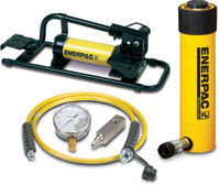 Enerpac Einfachwirkende Zylinderpumpen-Set  SCR-252FP Set Kapazität 25 t  Artikel-Nr.: ENE-SCR252FP